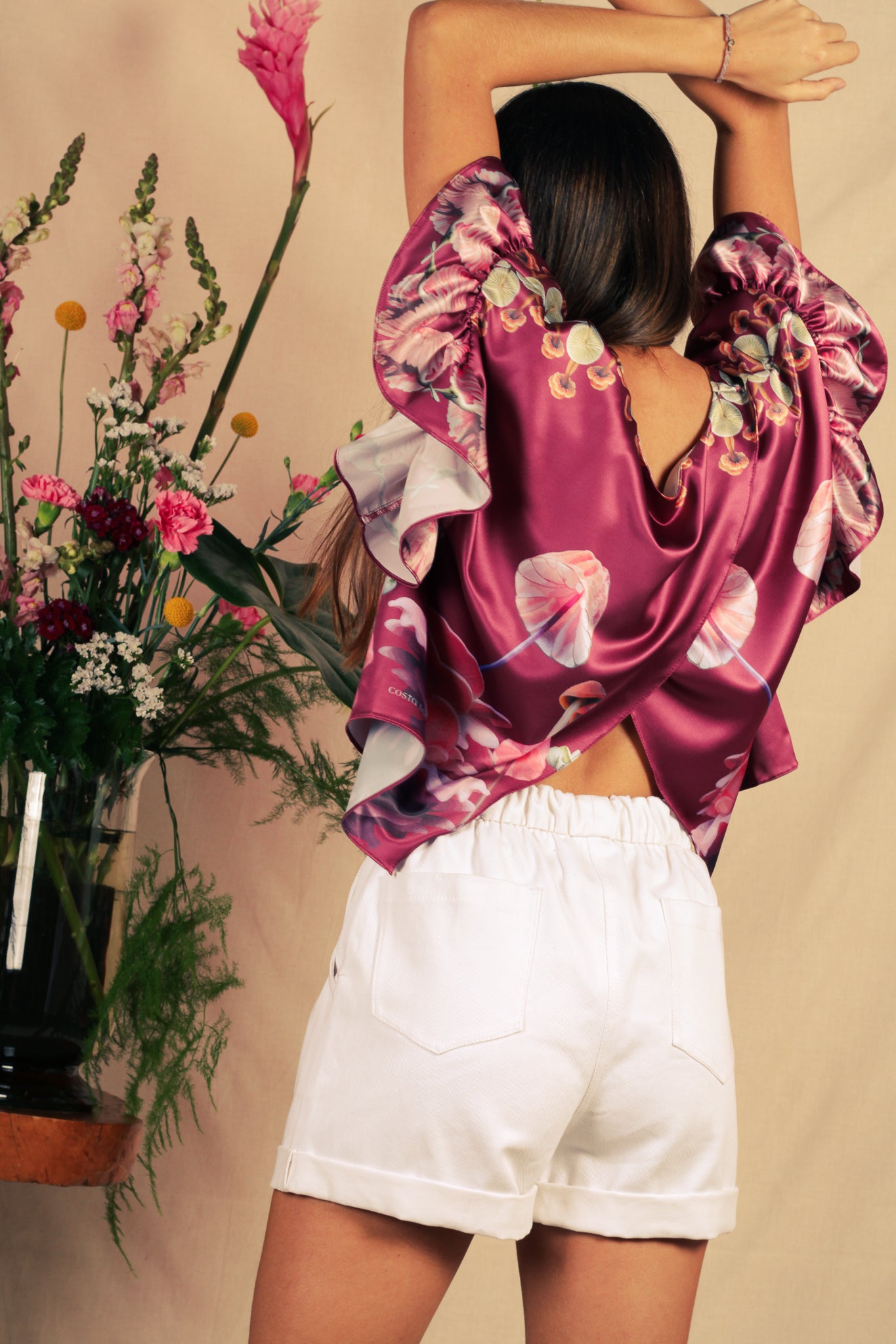 Camiseta cruzada Tiger Romance