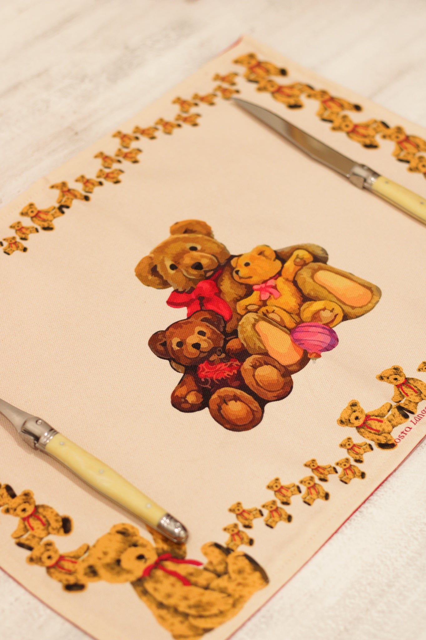 Individuales Lovely Bear Family