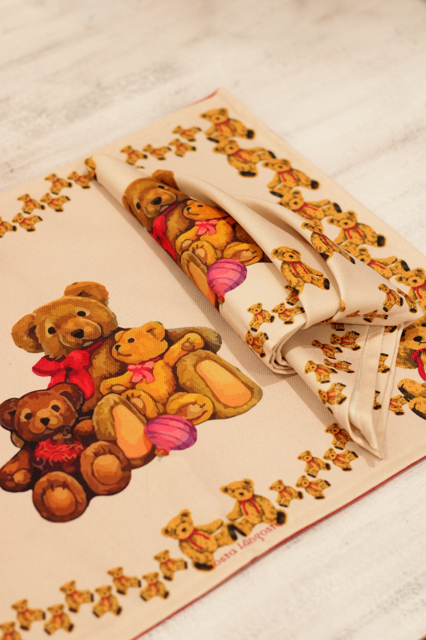 Individuales Lovely Bear Family