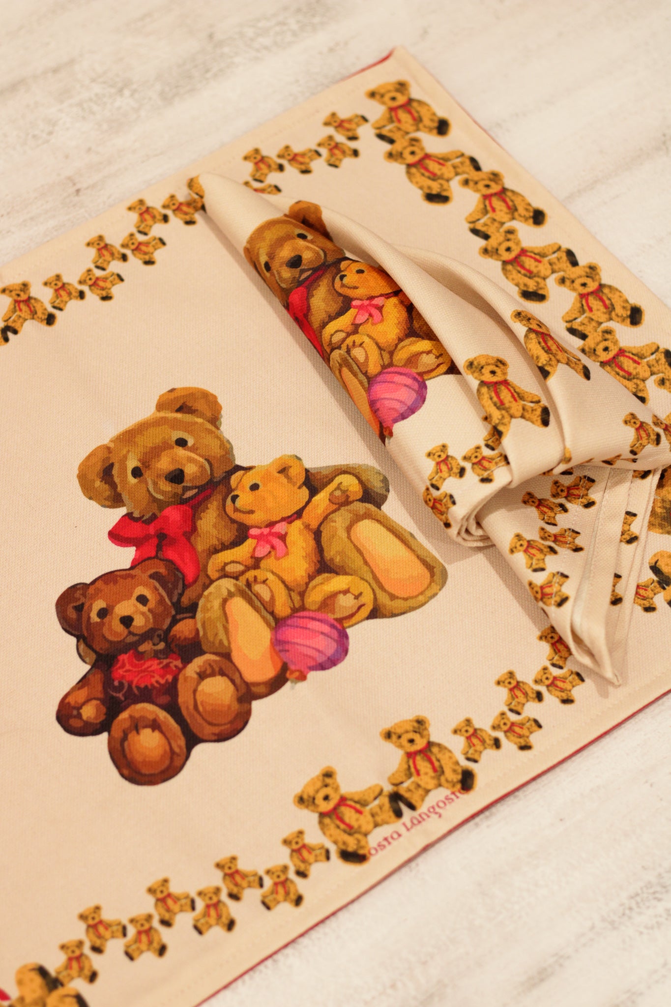 Individuales Lovely Bear Family