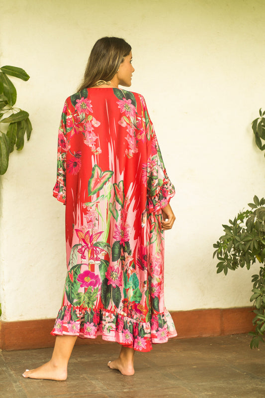 Kimono Red Jungle